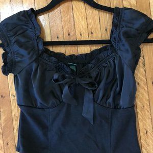 cropped bustier top